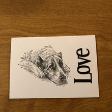 Load image into Gallery viewer, Dog Love Card Handmade