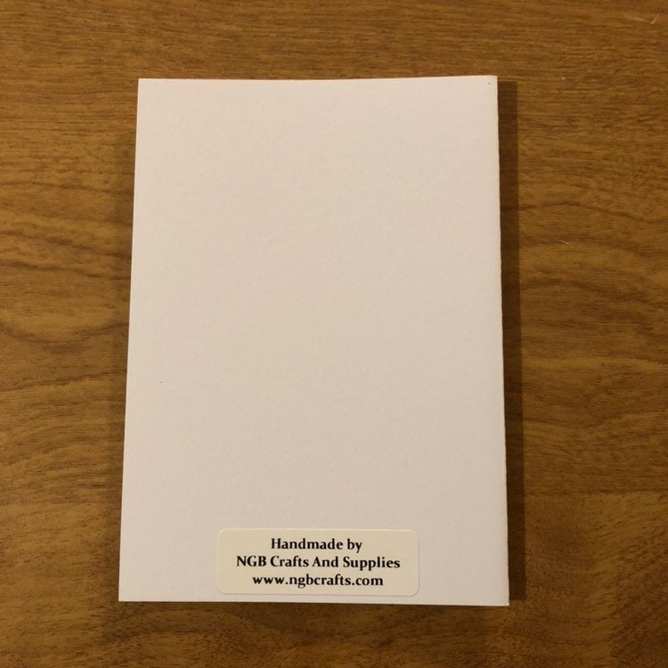 Joyeux Noël Carte De Noël Français l' ours blanc Fait Main Handmade French Merry Christmas Polar Bear Card