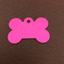Load image into Gallery viewer, Princess Crown Large Pink Bone Aluminum Tag