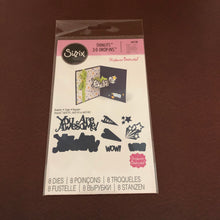 Load image into Gallery viewer, You Are Awesome Sizzix Thinlits 3-D Drop-Ins 8 Dies By Stephanie Barnard 661130