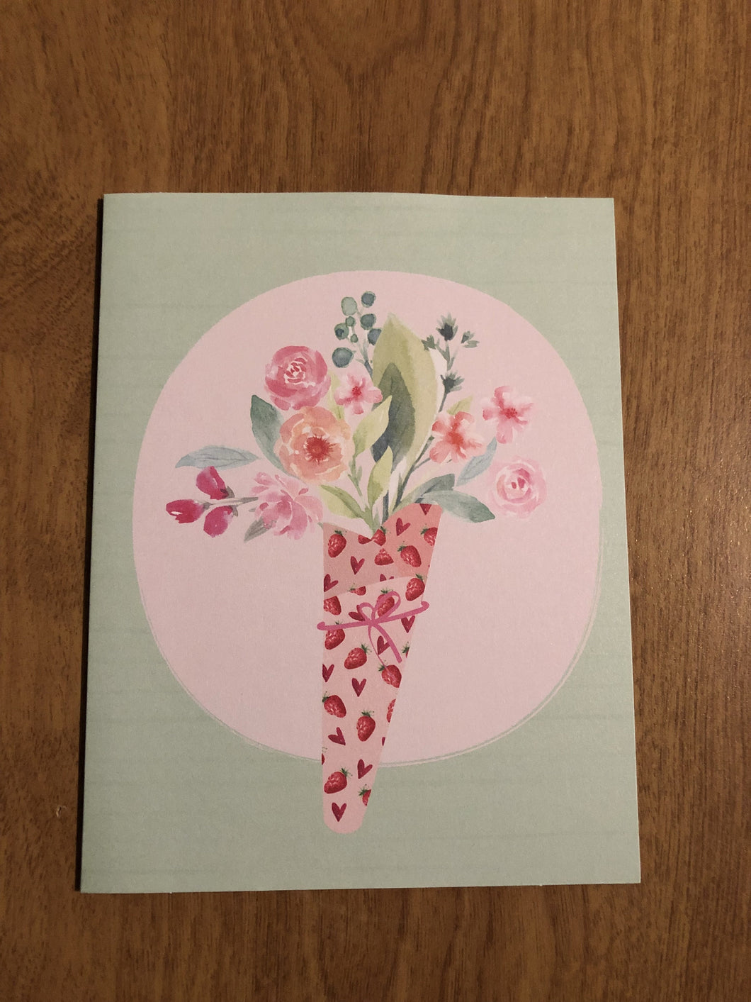 Flower Bouquet Blank Cards and Envelopes 6 Pack