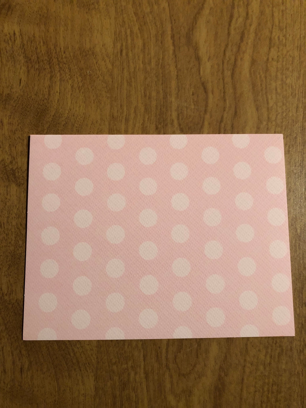 Pink Dots Blank Cards With Patterns and Envelopes 8 Pack