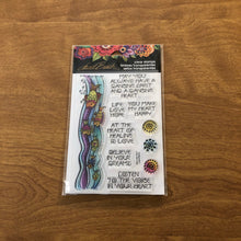 Load image into Gallery viewer, Stampendous Fish Wishes By Laurel Burch 10 Piece Clear Stamp Set SSC104