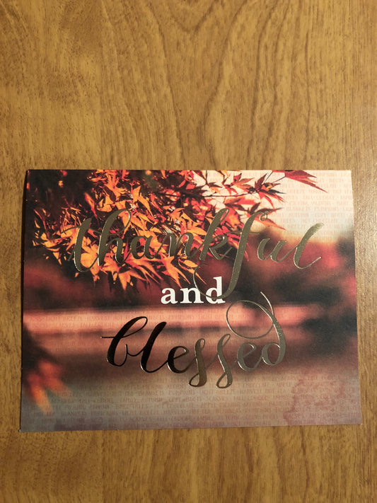 Thankful and Blessed Blank Cards and Envelopes 6 Pack