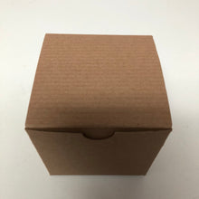 Load image into Gallery viewer, 4 x 4 x 4&quot; Kraft Pinstripe Gift Boxes