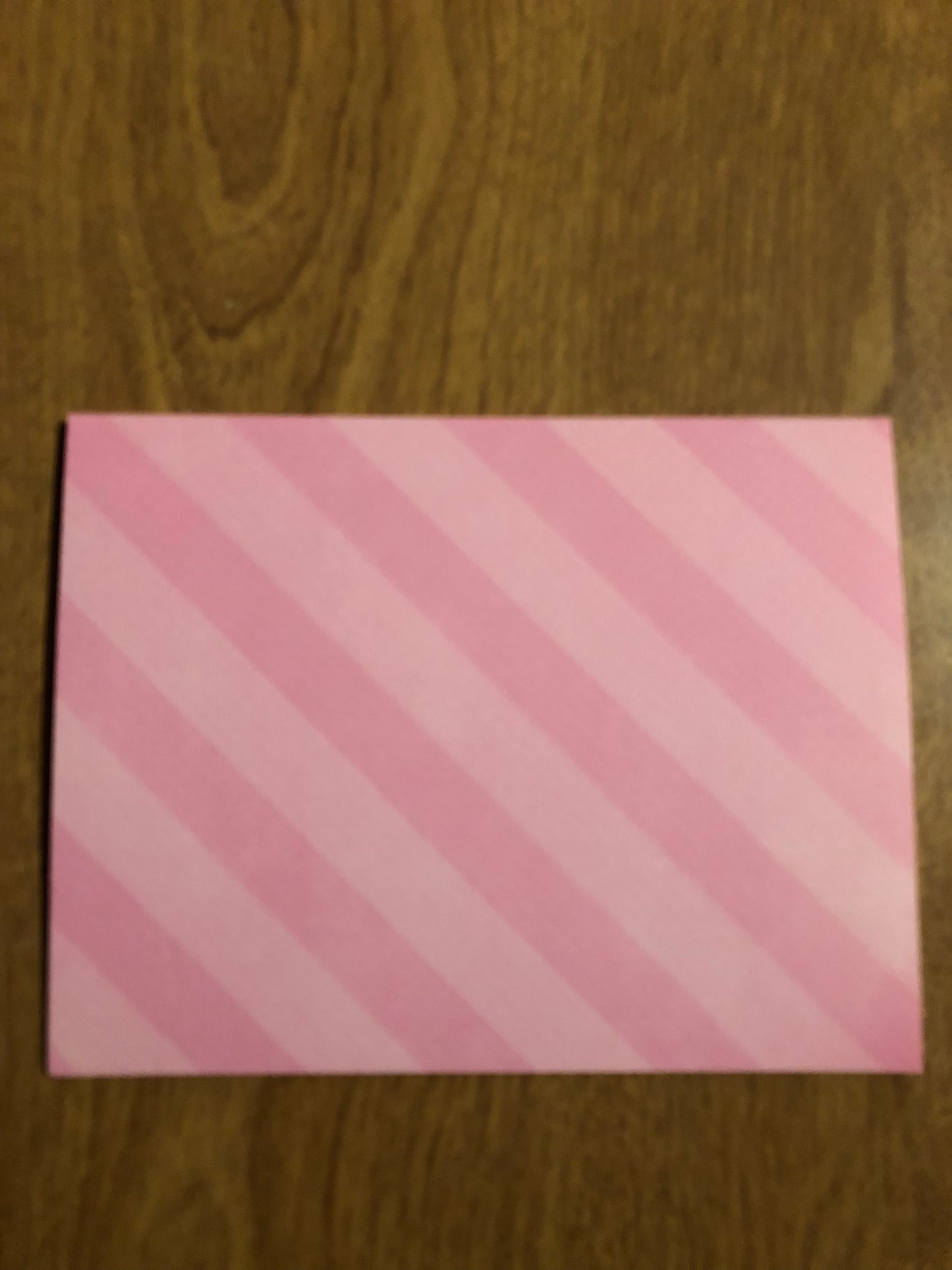 Pink Stripes Blank Cards With Patterns and Envelopes 8 Pack
