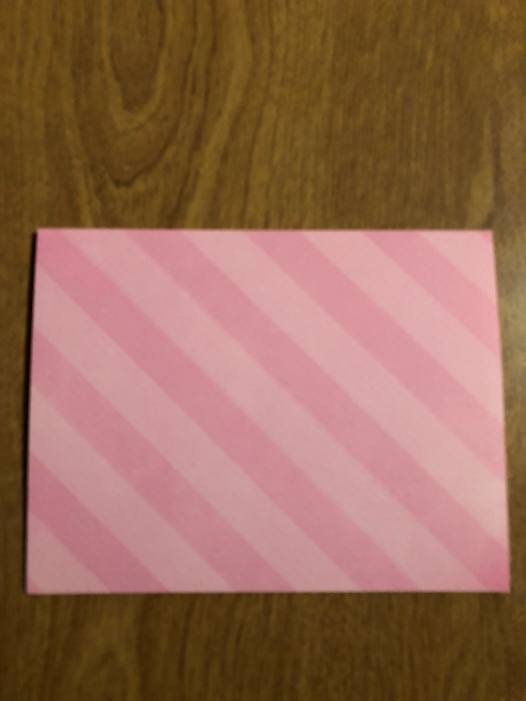 Pink Stripes Blank Cards With Patterns and Envelopes 8 Pack