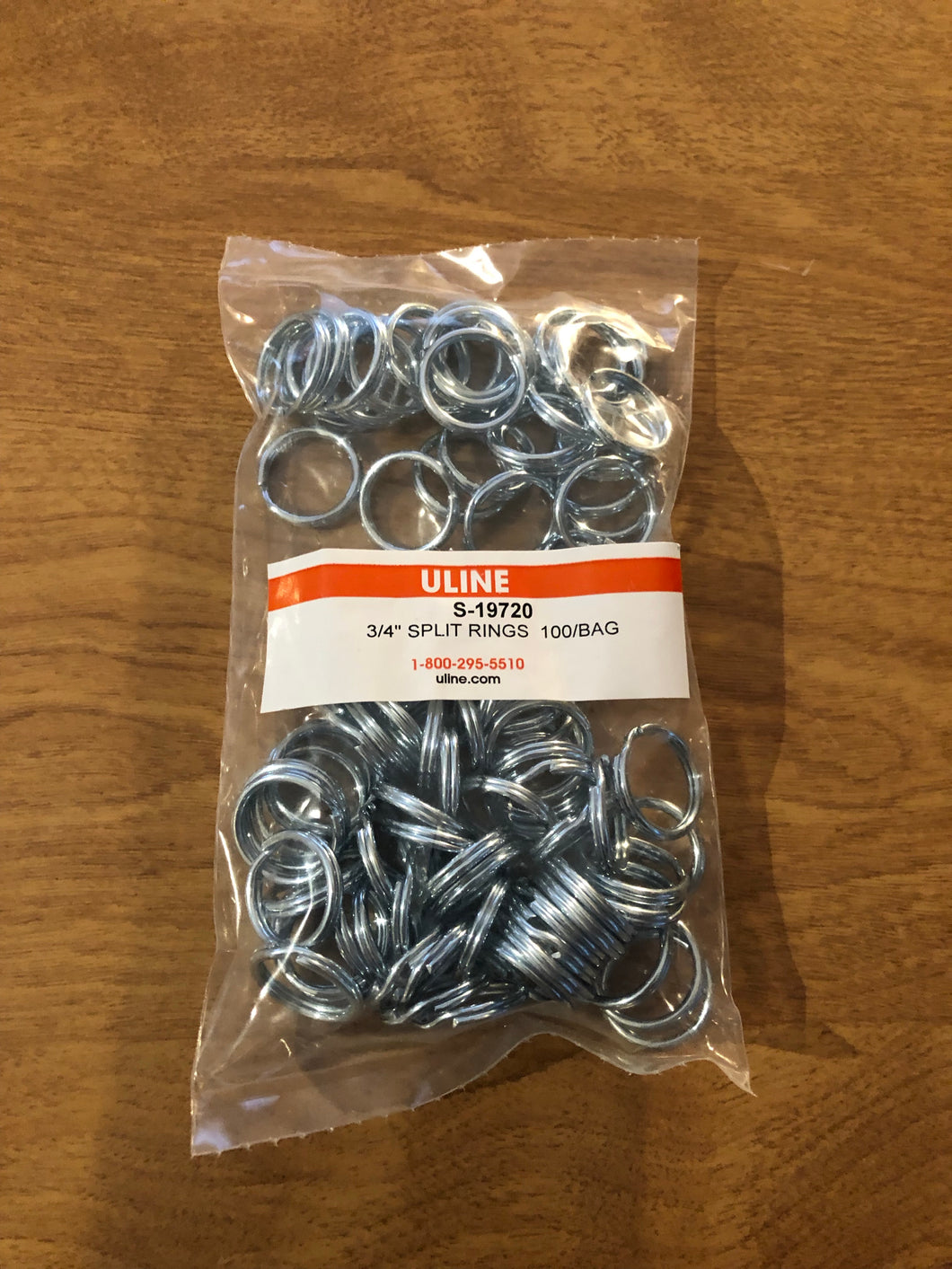 100 Split Key Rings 3/4