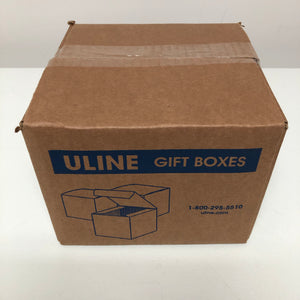3 x 3 x 2", Kraft Pinstripe Gift Boxes. 1 Box of 100