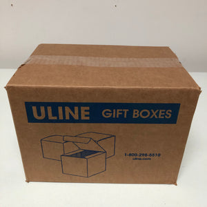 4 x 4 x 4", White Gloss Gift Boxes 1 Box of 100