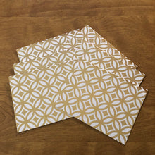 Load image into Gallery viewer, Gold Foil Blank Cards and Envelopes 6 Pack