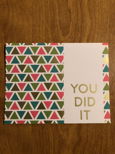 You Did It Blank Cards and Envelopes 6 Pack