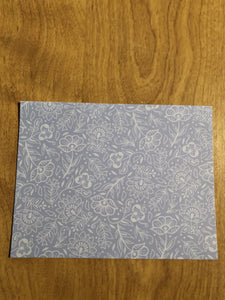 Flowers Blank Cards With Patterns and Envelopes 8 Pack