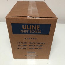 Load image into Gallery viewer, 5 x 5 x 3 1⁄2&quot;, White Gloss Gift Boxes 1 Box of 100