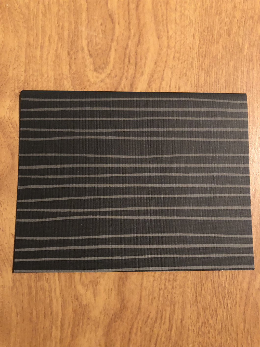 Black With Lines Blank Cards With Patterns and Envelopes 8 Pack