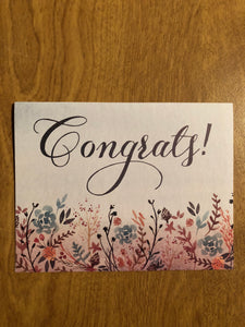 Congrats Blank Cards and Envelopes 6 Pack
