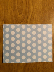 Blue Dots Blank Cards and Envelopes 8 Pack