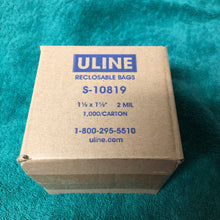 Load image into Gallery viewer, 1 1/2 x 1 1/2&quot; 2 Mil Reclosable Bags 1000 bags per box.