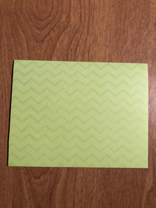 Green Blank Cards and Envelopes 8 Pack