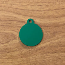 Load image into Gallery viewer, I&#39;m Deaf Large Circle Green Aluminum Tag